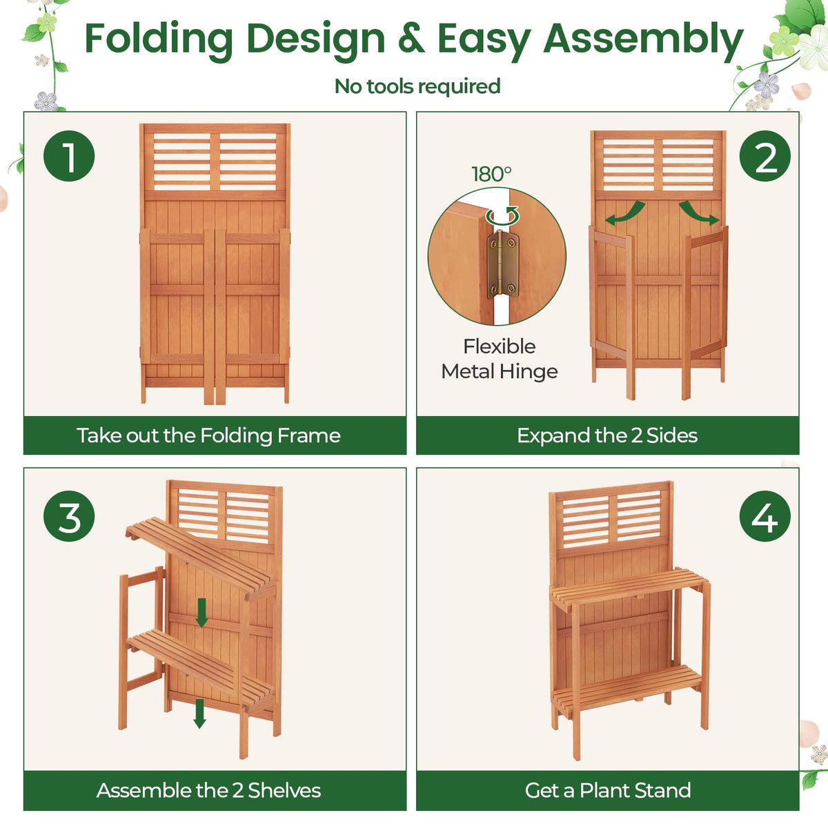Lucktree Folding Potting Bench
