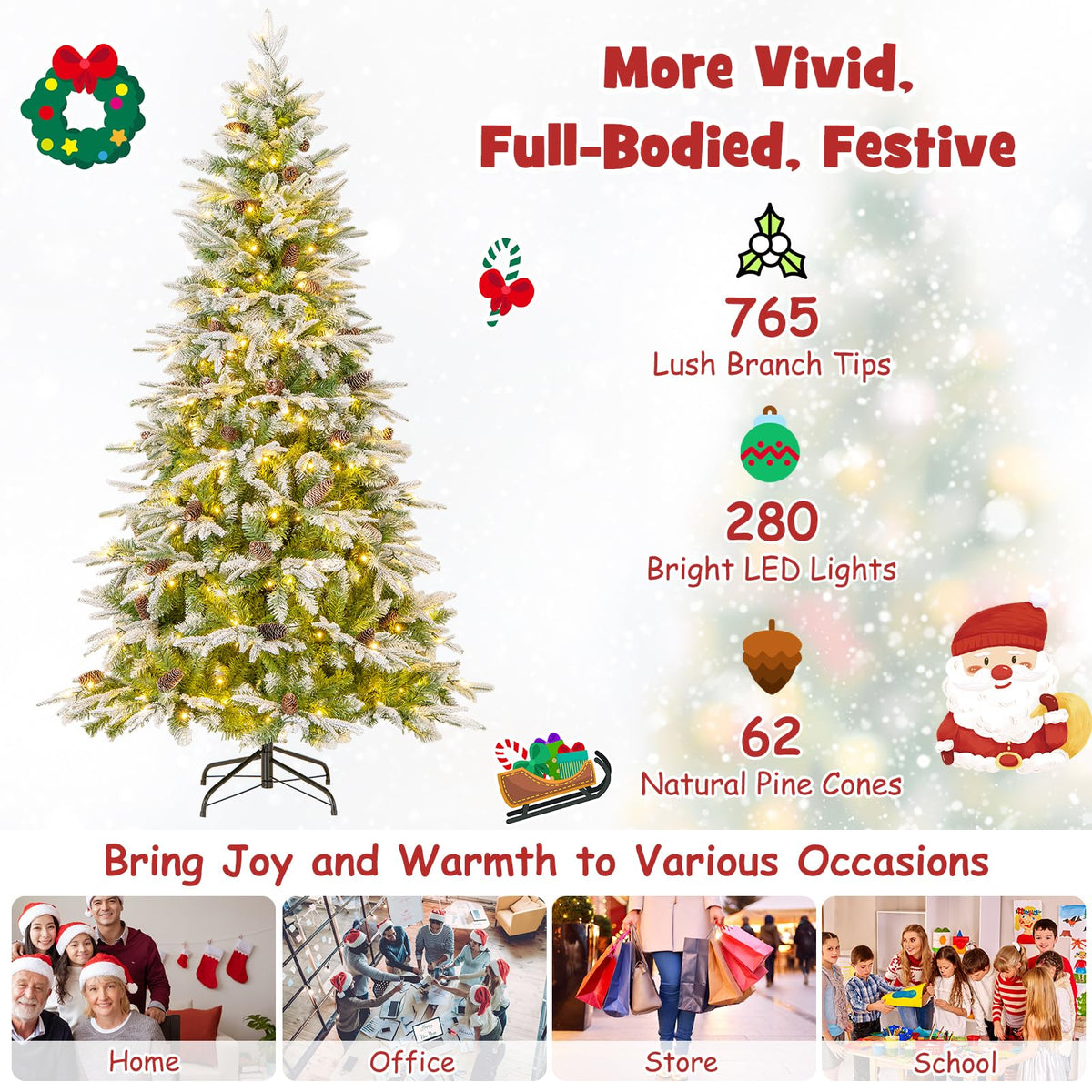 Pre-Lit Artificial Christmas Tree