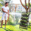 Lucktree 2 Pcs 4.1FT Vertical Raised Garden Bed, 4-Tier Elevated Planter Box