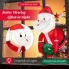 Lucktree 3.5 FT Christmas Lighted Inflatable Santa Claus Broke Out from Window