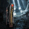 Lucktree 5FT Halloween Animated Standing Witch