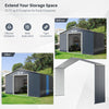 Storage Shed Extension Kit for 11 ft Sheds (11'X2.1')