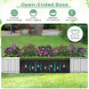 Lucktree 69”x36”x28” Raised Garden Bed with Cover, 16.5 Cu.Ft Galvanized Steel Planter Box Kit