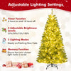 Lucktree 6FT | 7FT | 8FT Pre-Lit Remote Control Artificial Christmas Tree with Warm White LED Lights