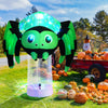 Lucktree 6 FT Halloween Inflatable Spider with Multi-Color Rotating Light