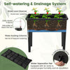 Lucktree Raised Garden Bed with Climbing Trellis, Self-Watering Elevated Planter