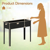 Lucktree Metal Raised Garden Bed with Legs(40”x16”x32”)