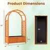 Lucktree Raised Garden Bed with Arch Trellis