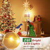 Lucktree 6 FT Lighted Nativity Scene, Holy Family Set Christmas Decoration with 240 LED Lights