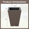 Lucktree Self-Watering Flower Pots withith Removable Inner Bucket & Drainage Holes