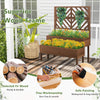 Lucktree Raised Garden Bed with Trellis