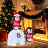 Lucktree Lighted Christmas Penguins & Igloo Decorations