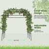 Lucktree Metal Garden Arch Trellis for Climbing Plants Outdoor