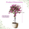 Lucktree 2 Pack Artificial Bougainvillea Trees | 43.5" Sun-Protective Fake Silk Floral Plants