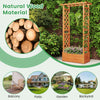 31" x 12.5" x 60" Raised Garden Bed with 2-Sided Trellis & Hanging Roof