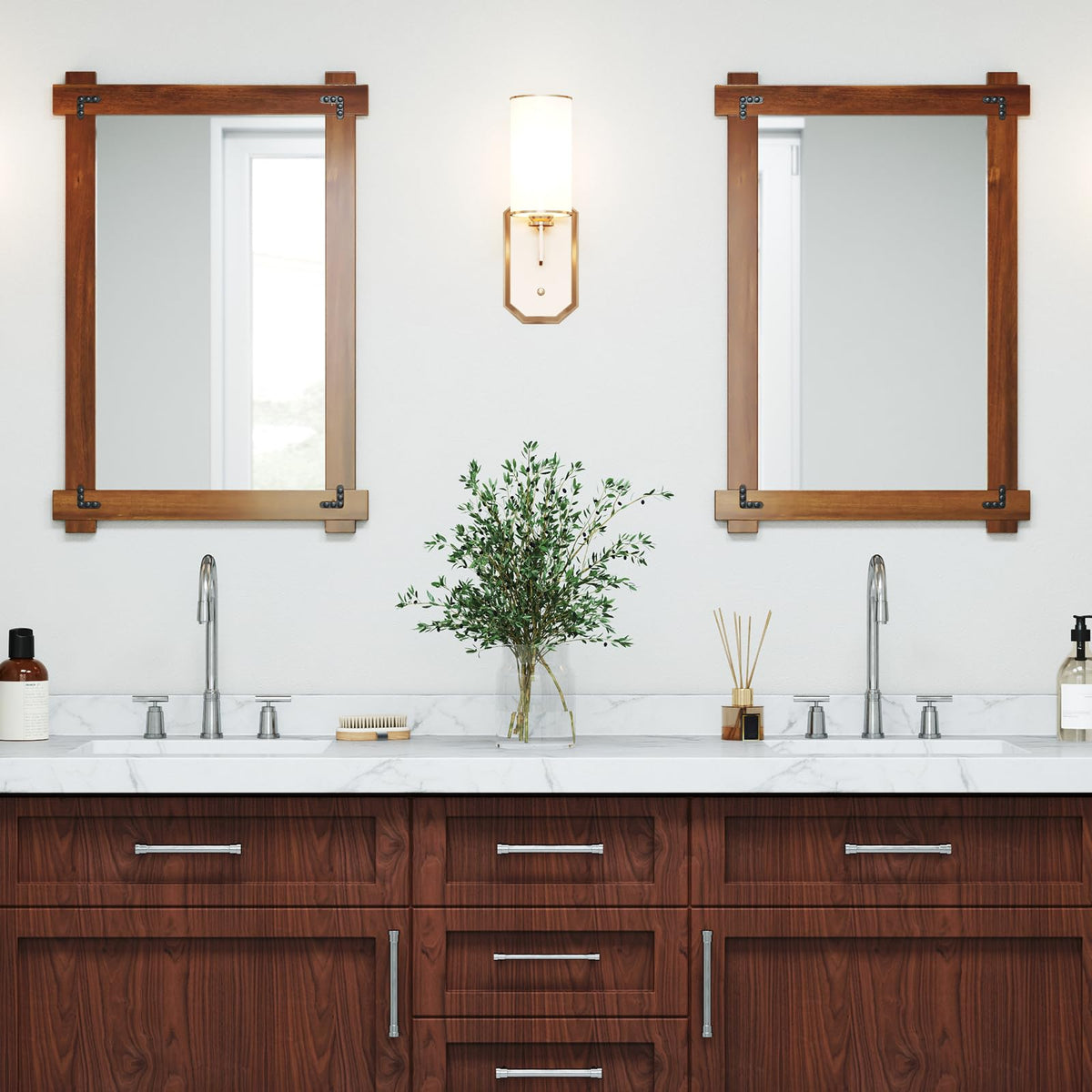 Lucktree Wood Framed Mirror