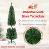 Lucktree 5ft / 6ft / 7ft / 8ft Artificial Skinny Xmas Tree with Quick Shape Technology