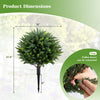 Lucktree 27.5" Artificial Cypress Topiary Trees Set of 2 for Front Porch Patio Home Decoration