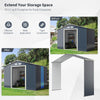 Storage Shed Extension Kit for 9 ft Sheds (9'X2.1')