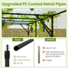 Lucktree Outdoor Grape Vine Trellis for Climbing Plants 79" x 59" x 78" Large Garden Arch