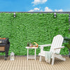 Lucktree 118" x 39.4" Artificial Hedges Fence Faux Ivy Vine Greenery Wall