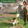 Lucktree 47”x23”x33” Wood Planter Box