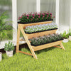 Lucktree 3-Tier Vertical Raised Garden Bed Wood Elevated Planter Box with Legs