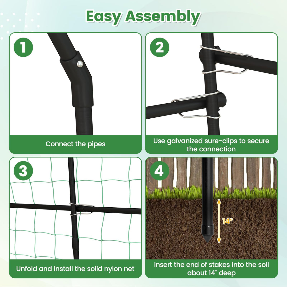 Garden Arch Trellis for Climbing Plants - Lucktree