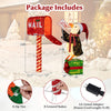 Lucktree Christmas Lighted Mailbox & Penguin