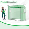 Lucktree Outdoor Portable Mini Greenhouse w/ PE Cover & 4 Ground Stakes & Ropes