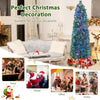 Lucktree 5ft Fiber Optic Pencil Christmas Tree Xmas Full Tree for Home Office Holiday Decor
