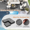 Lucktree 18/36 PCS Interlocking Deck Tiles - 12" x 12" Composite Decking Boards Waterproof All Weather