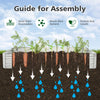 Lucktree Galvanized Raised Garden Bed