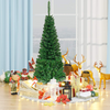 Lucktree 4.5FT / 6.5FT / 7.5FT Prelit Pencil Christmas Tree, Premium Hinged Fir Tree - LucktreeUS