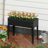 Lucktree Metal Raised Garden Bed with Legs(24”x11”x18”)