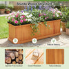 Lucktree Outdoor Raised Garden Bed Set of 1/2 (40” x 13” x 12”)