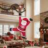 Lucktree 8.5 FT Christmas Inflatable Reindeer & Climbing Santa Claus