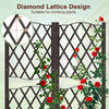 Lucktree 2 Pack Raised Garden Beds with Trellis