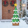 Lucktree Lighted Christmas Tree Outdoor Indoor 3D Mesh Tree with 34 Colorful Strawberry Bulbs