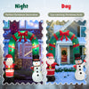 Lucktree 8 FT Christmas Inflatable Archway w/ Santa Claus & Snowman