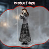 Lucktree 4 FT Halloween Animatronic Standing Skeleton Girl with Pop Up Head