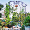 Lucktree Birdcage Shape Gazebo - 9.4' H x 6.8' W Metal Arch Trellis for Climbing Plants Clematis Vines