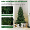 Lucktree 6ft Artificial Christmas Tree, Unlit Green Hinged Xmas Full Tree with 721 Lush Branch Tips