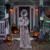 Lucktree 5.6 FT Animated Halloween Standing Weeping Woman Statue