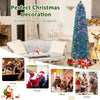 Lucktree 6ft / 7ft / 8ft Fiber Optic Pencil Christmas Tree Xmas Full Tree for Home Office Holiday Decor