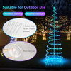 Lucktree 6 FT Spiral Christmas Tree, Outdoor Led Christmas Tree with 135 LED Lights - LucktreeUS