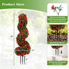 Lucktree 3FT Realistic Fake Rose Bushes Outdoor Faux Plants with Sun Protection & Ground Spikes Set of 2