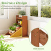 Lucktree Plant Stand for Desk 4-Tier Small Tabletop Ladder Shelf for Succulents