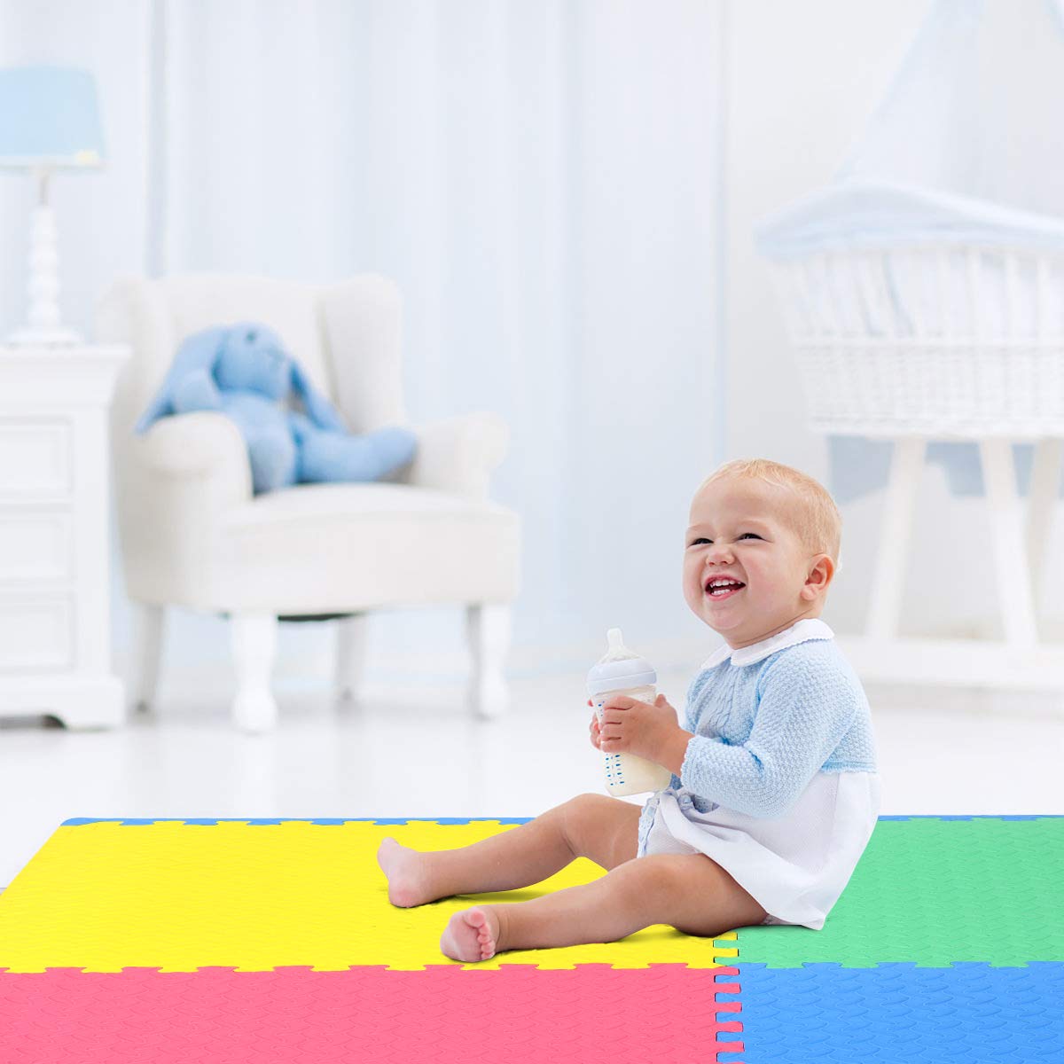 12 Pieces EVA Exercise Floor Mats - Lucktree