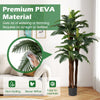 Lucktree 6.3 ft Tall Fake Tropical Plant with 45 + 3 Adjustable Leaves 3 Real Barks & Moss (2 Pack)